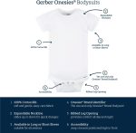 Gerber baby-girls 4-pack Short Sleeve Onesies Bodysuits - Image 6